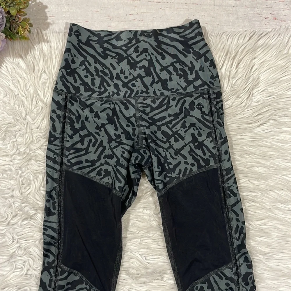 Lululemon Hot To Street Pant Biggie Brushed Animal Coal Black